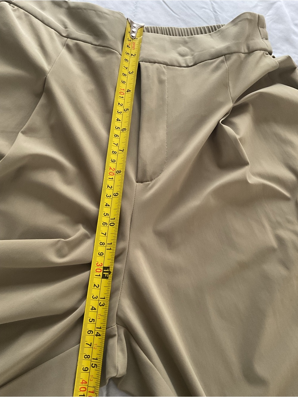 Athleta Women’s Size 10 Olive Green Wide Leg Stretch Pants Pull On - Picture 14 of 14